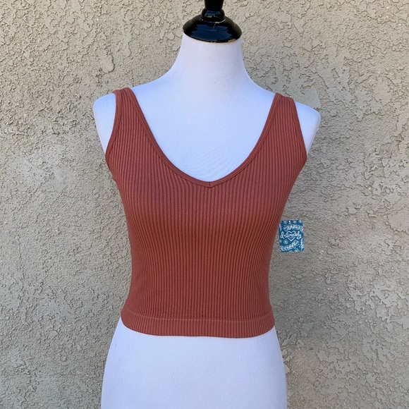 NWT Free People FP Intimately Solid Rib Brami Crop Top - Picture 9 of 10